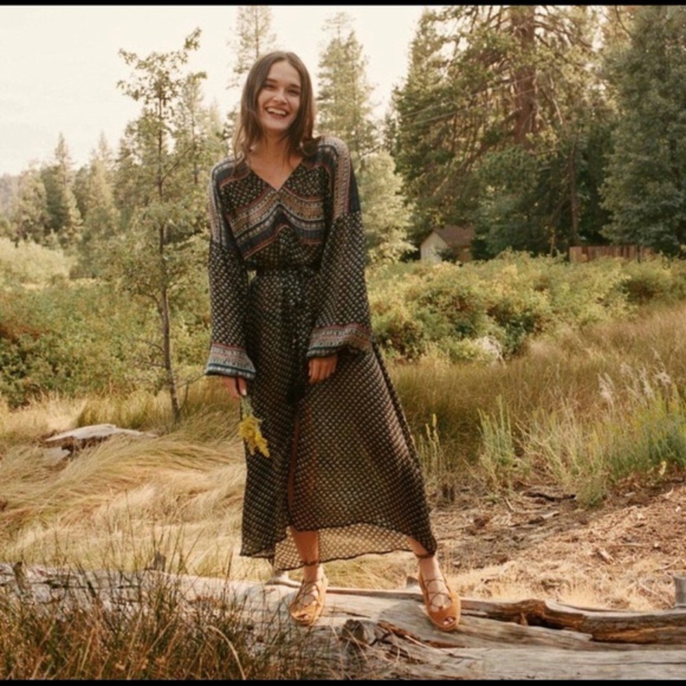 DÔEN sample Le Marche dress 100% silk 1 of a kind